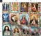 Catholic Saints Religious Catholic Saints Collage Jesus Mary Custom Printed Fabric by Spoonflower Various Fabrics by the Yard or Fat Quarter